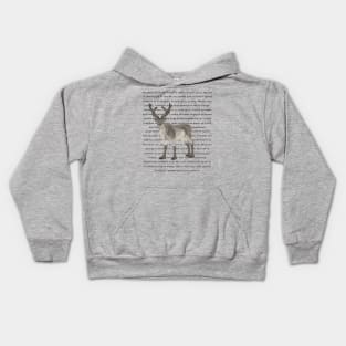 Reindeer Information Kids Hoodie